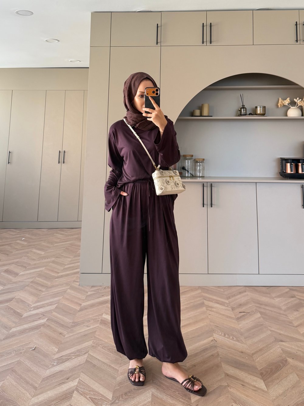 Sinore Oysh Pantolonlu Takım Mürdüm (4548)
