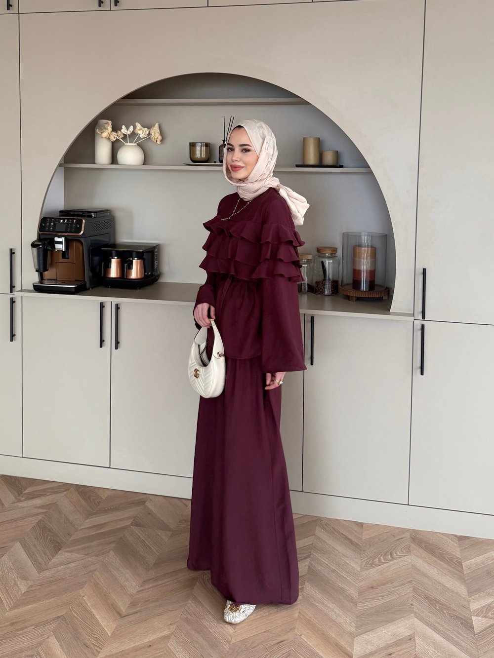 Soleil Kat Kat Pantolon Takım Mürdüm (4478)