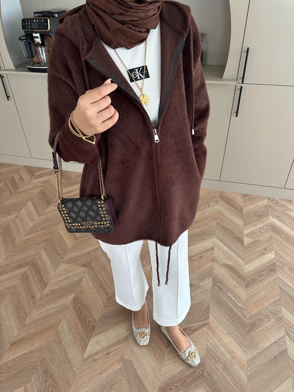 Sonya Angora Hırka Acı Kahve