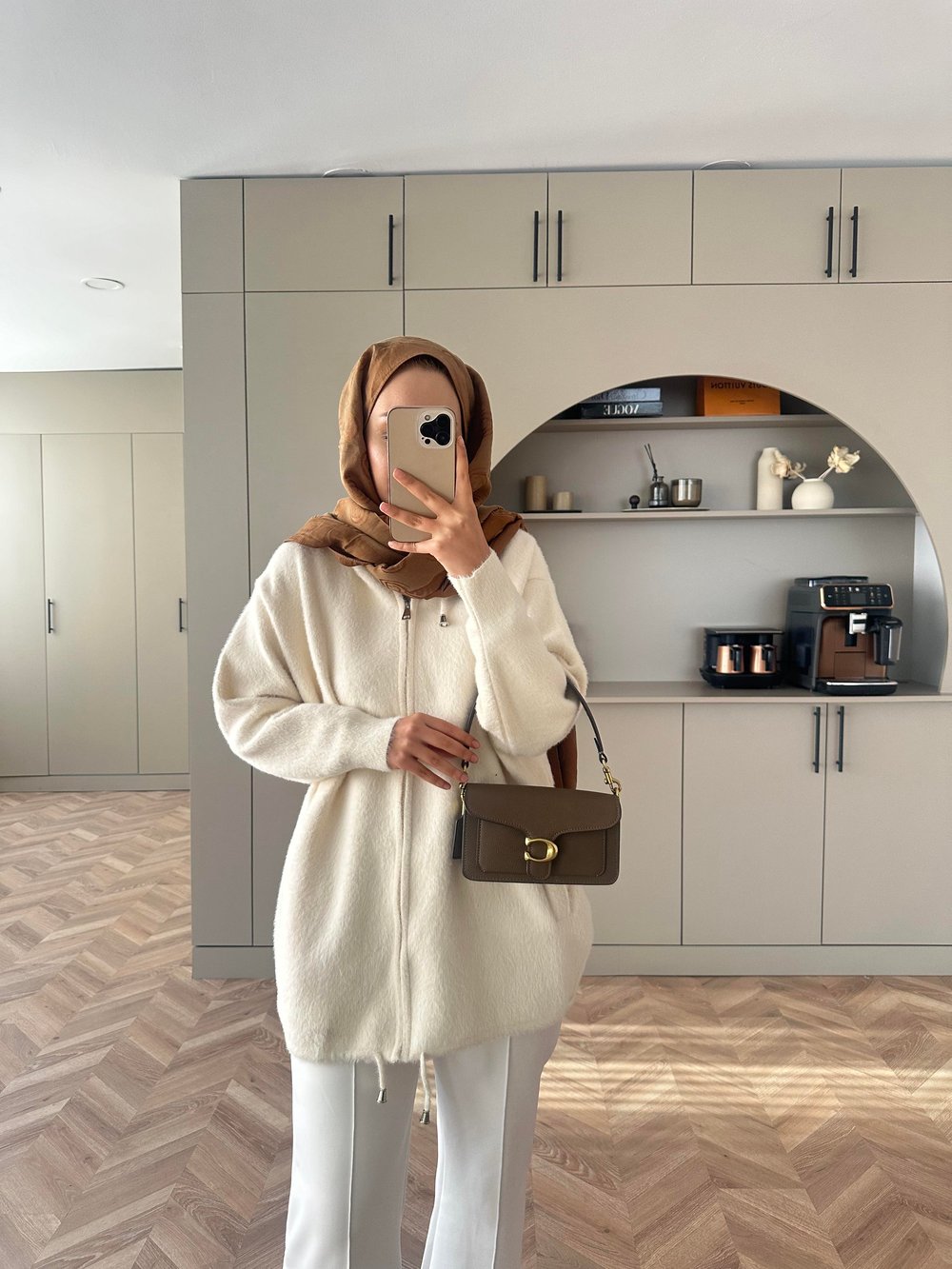 Sonya Angora Hırka Ekru