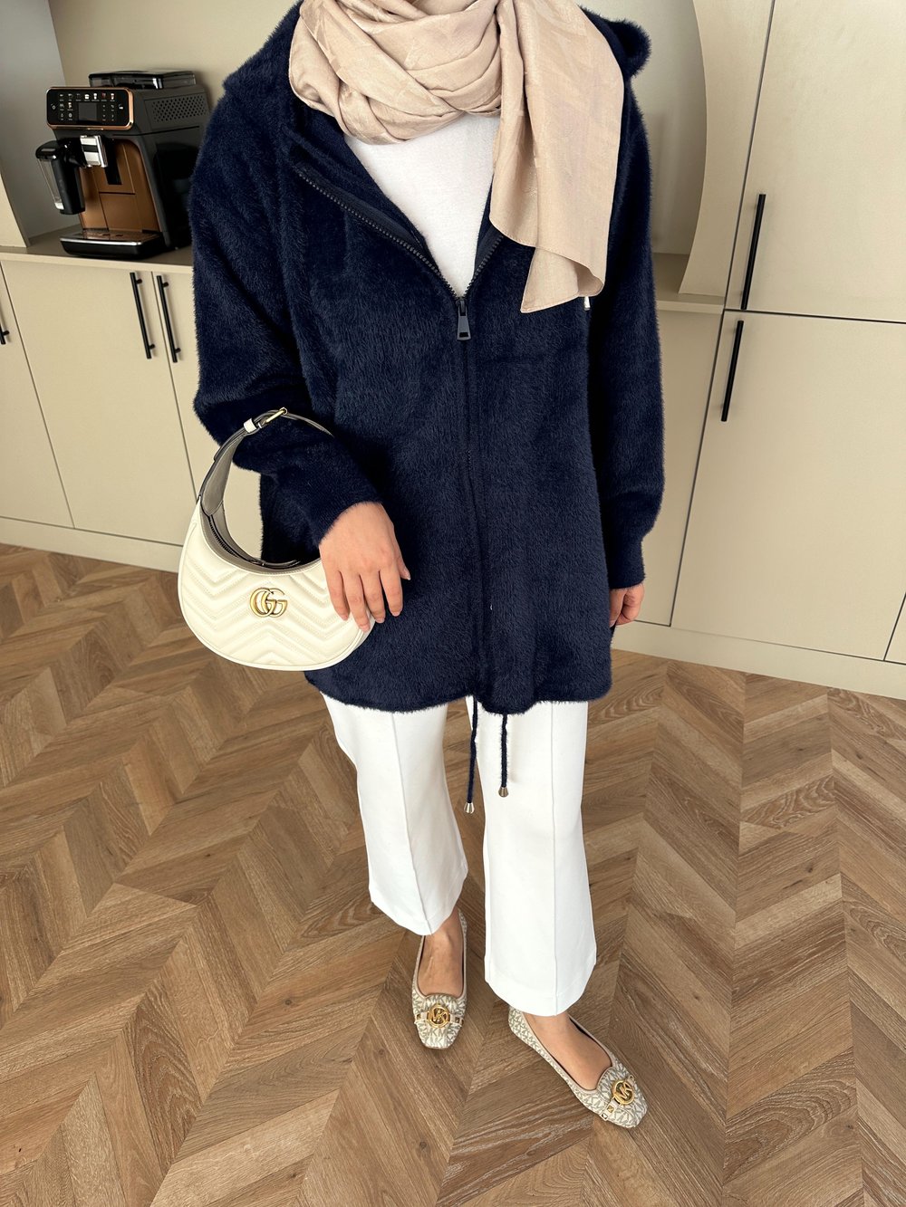 Sonya Angora Hırka Lacivert
