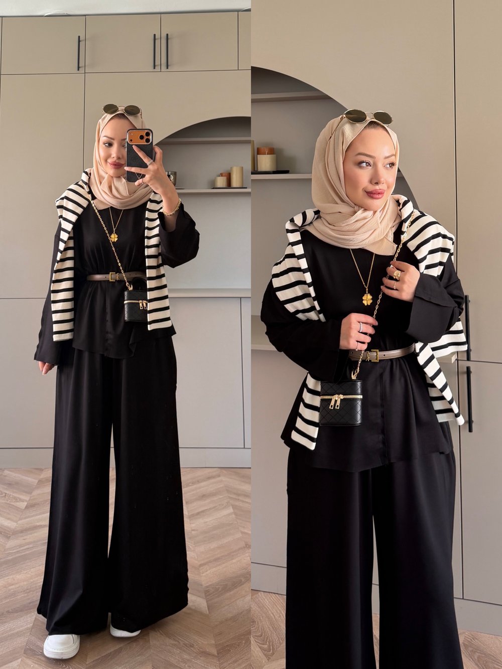 Spoon Oysh Pantolonlu Takım Siyah (2378)
