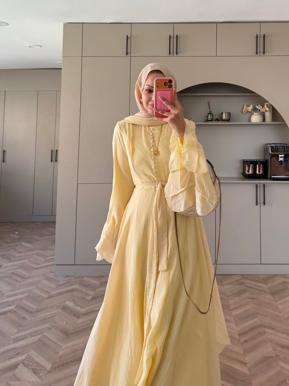 Stone Şallı Elbise Butteryellow (26177)