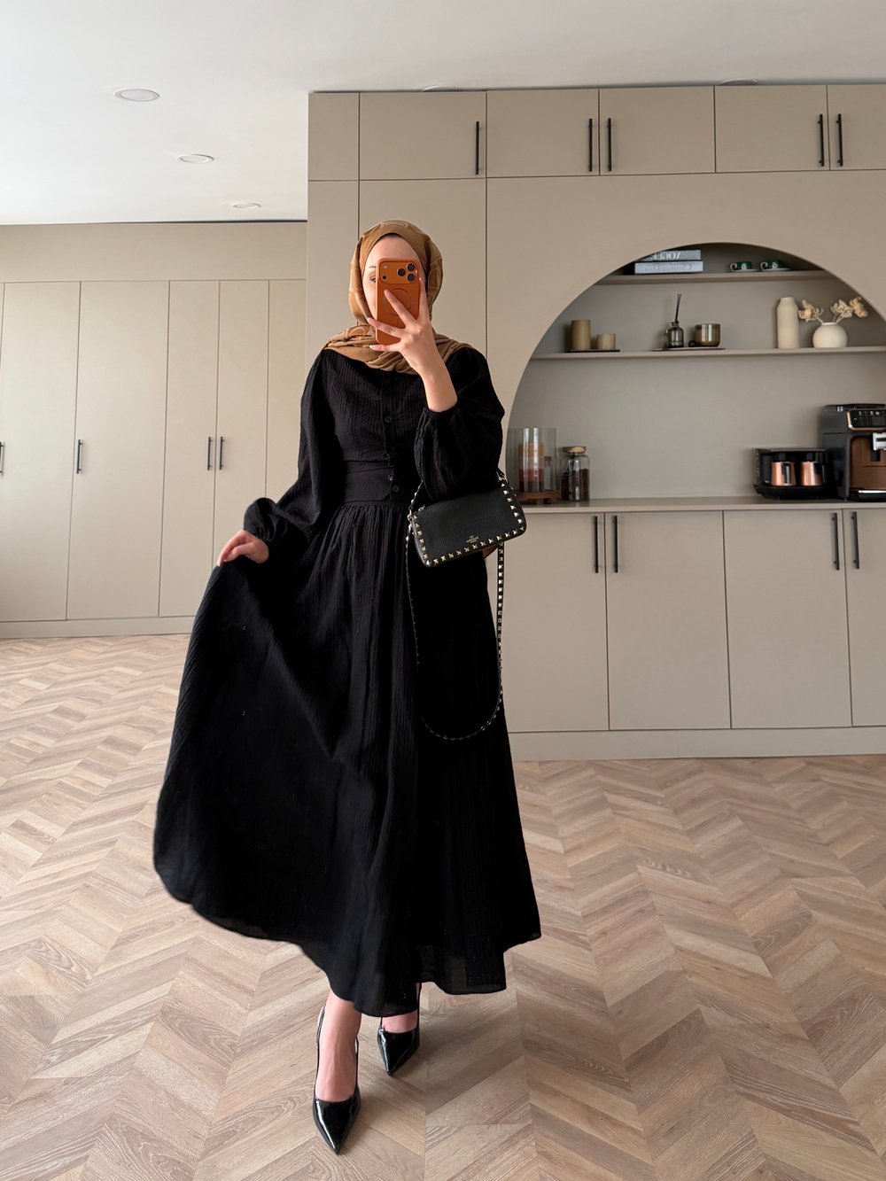 Tahras Gömlekli Etekli Takım Siyah (934)