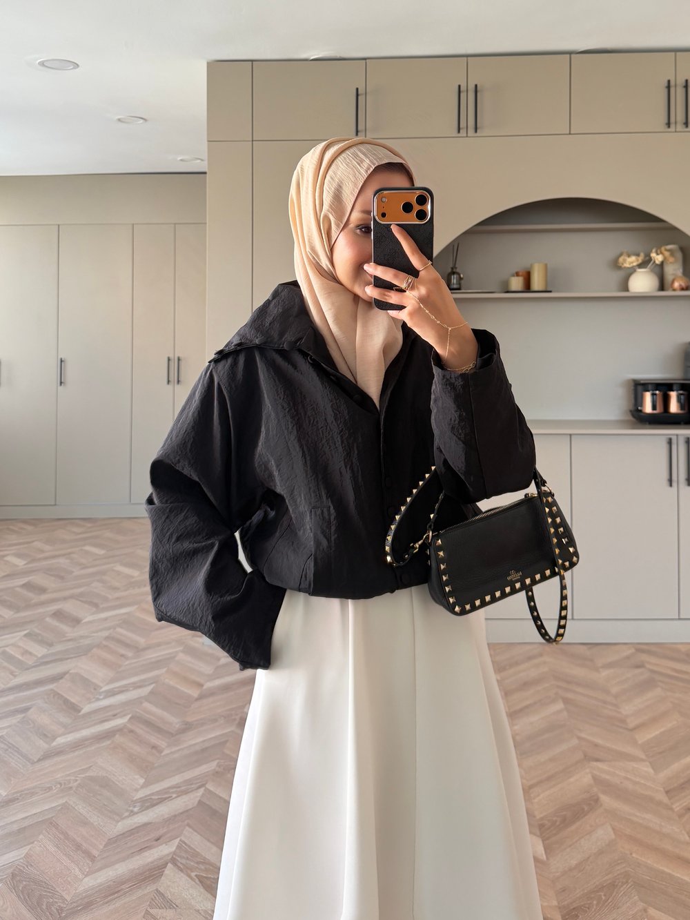 Leyla Düğmeli Yağmurluk Siyah (2383)