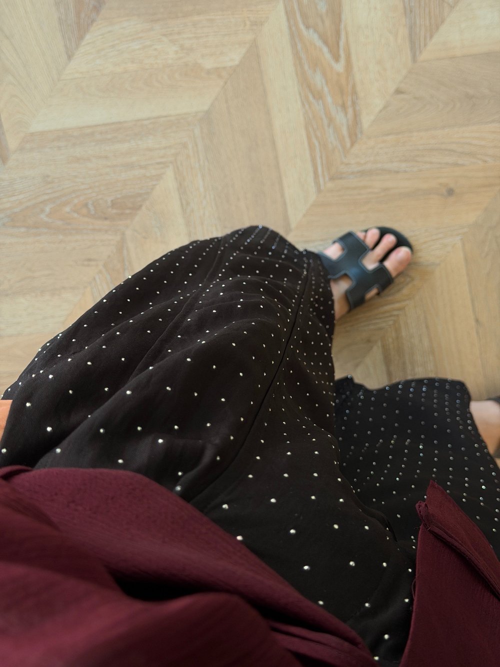 Velvet Taşlı Pantolon Siyah (006)