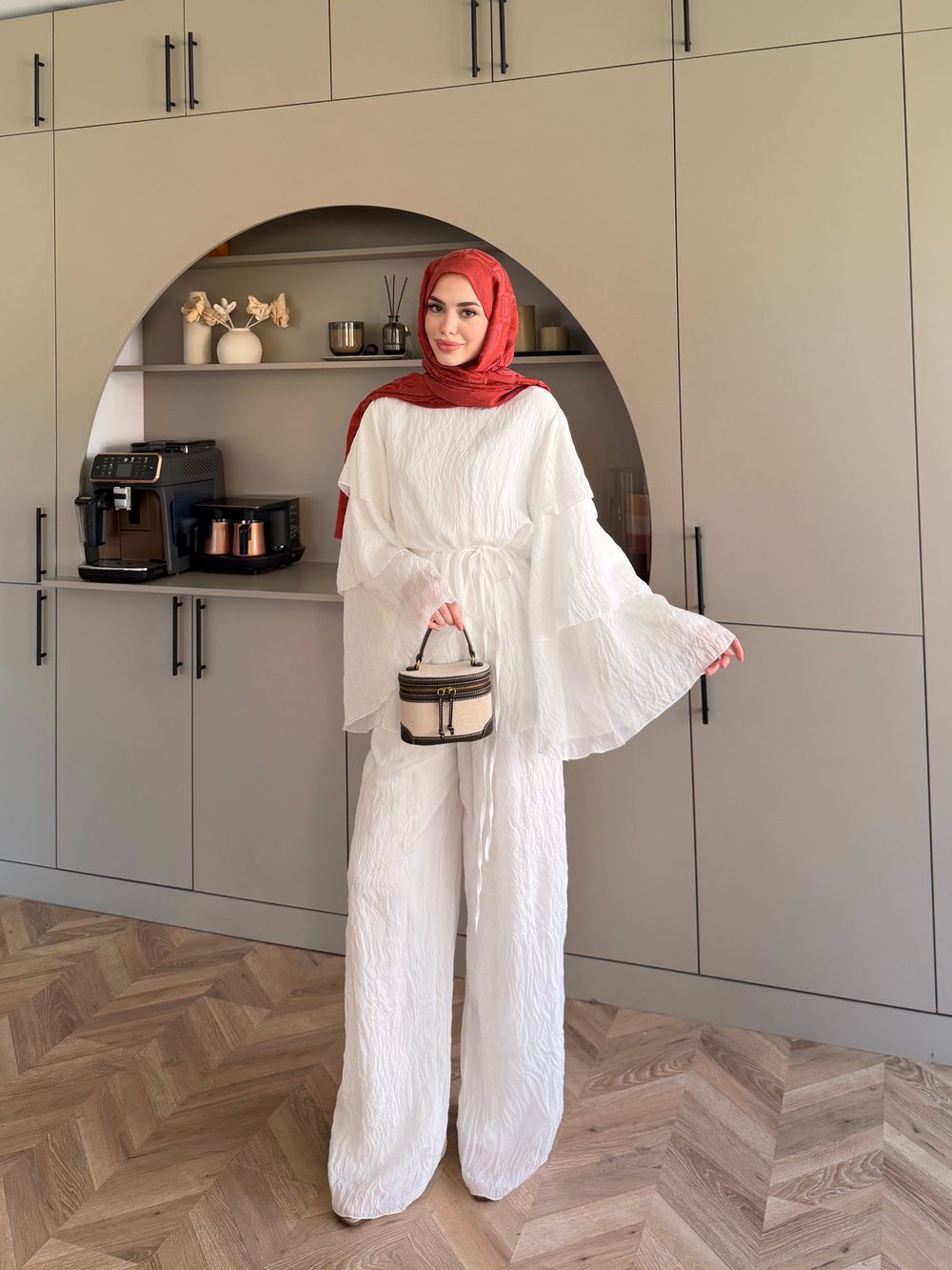 Tuay Kat Kat Pantolonlu Takım Beyz (4503)