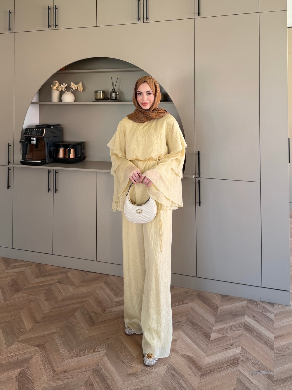 Tuay Kat Kat Pantolonlu Takım Sarı (4503)