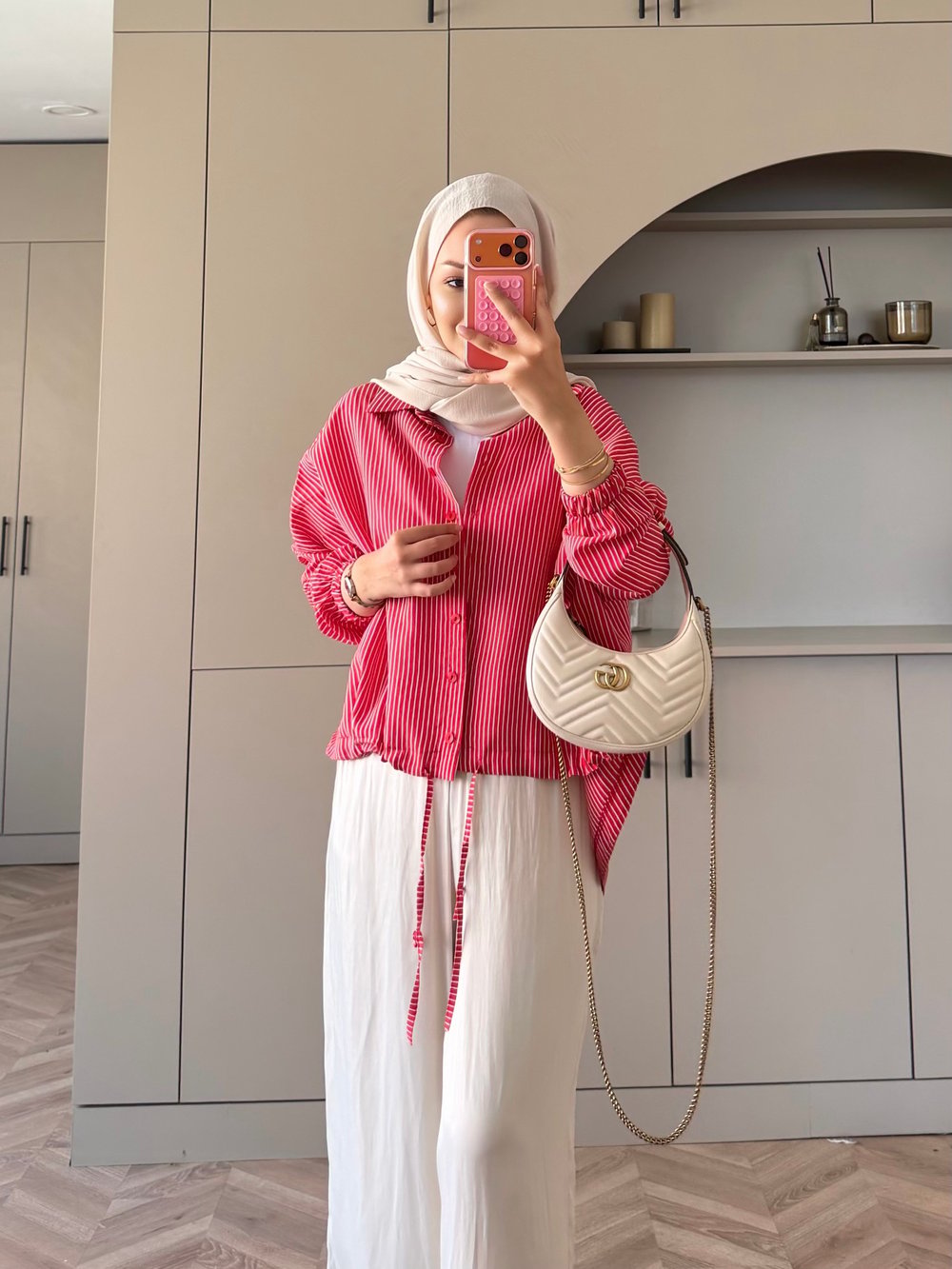 Vella Beyaz Çizgili Gömlek (4551)
