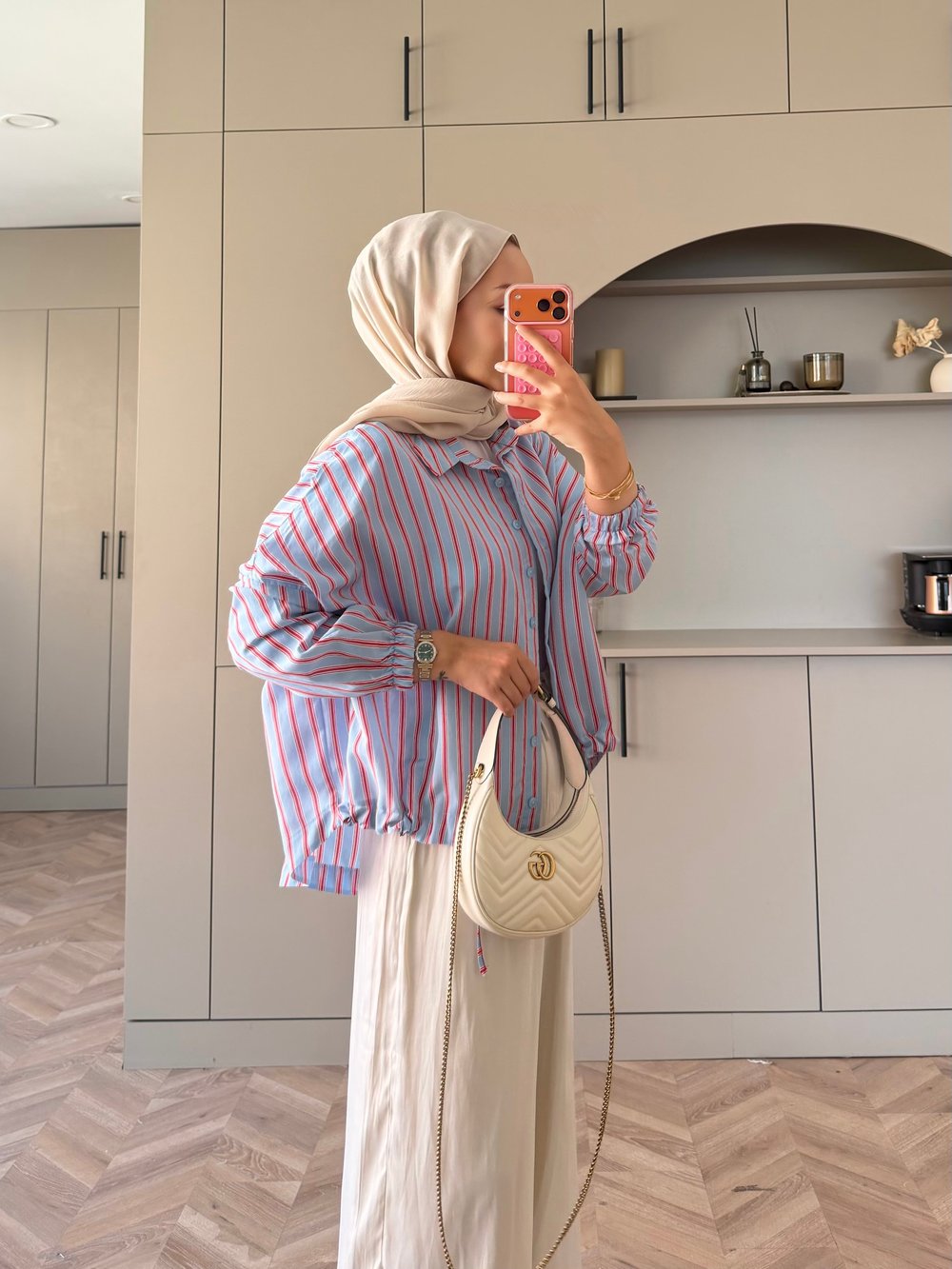 Vella Kırmızı Çizgili Gömlek (4551) 