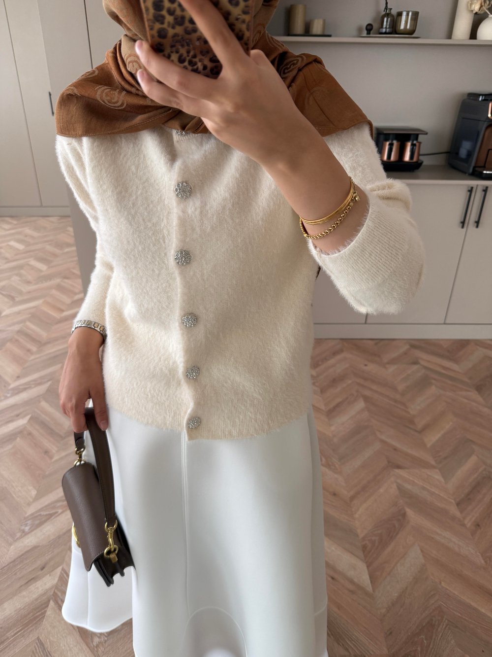 Vina Angora Hırka Bej