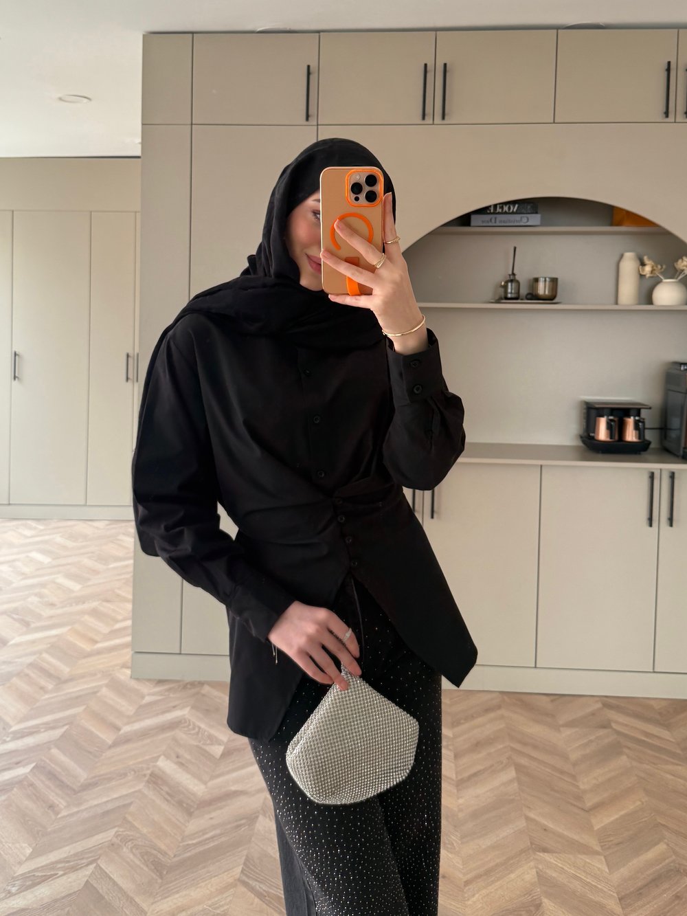 Visor Önü Düğmeli Gömlek Siyah 