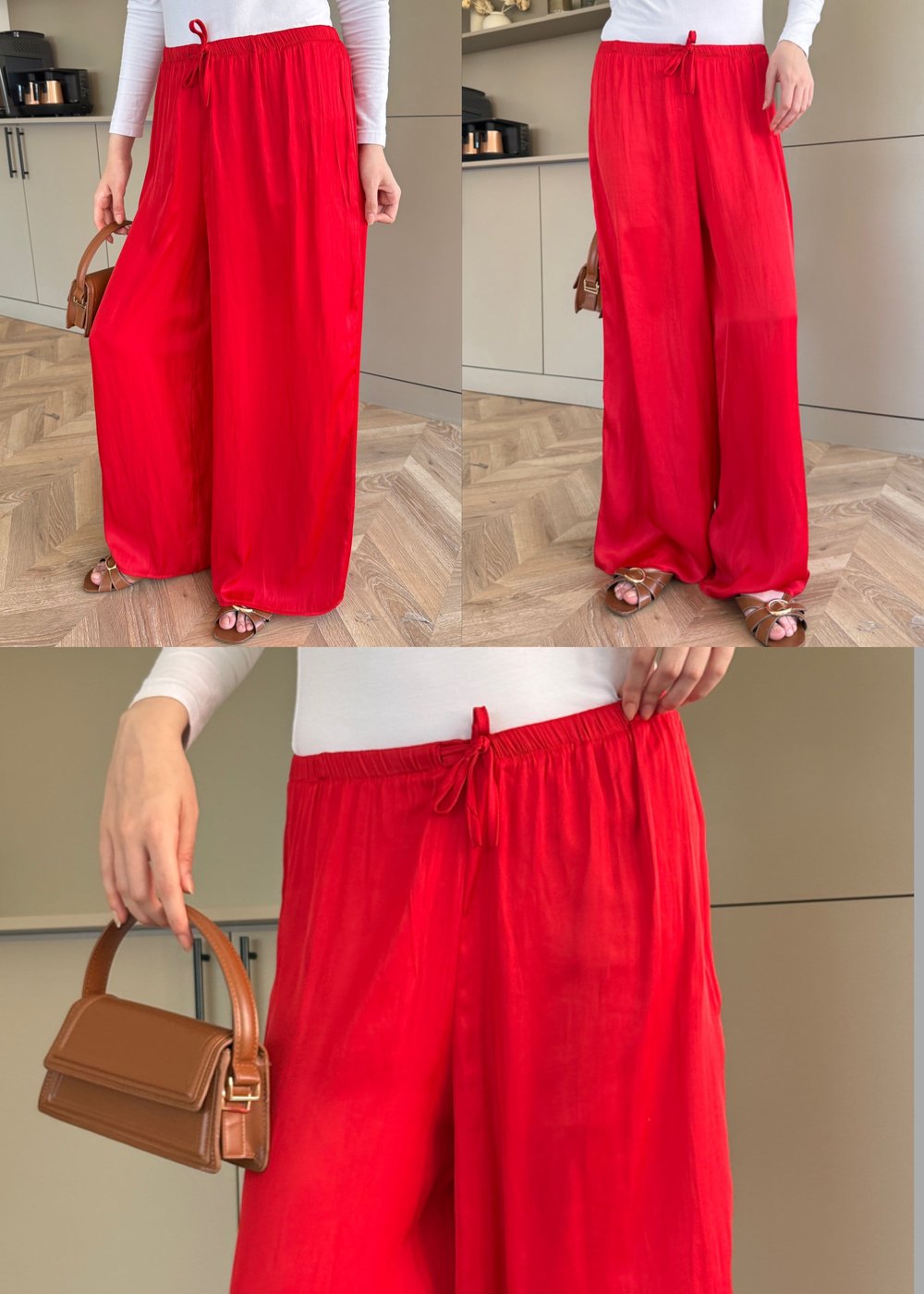 Zra Model Salaş Pantolon Kırmızı 