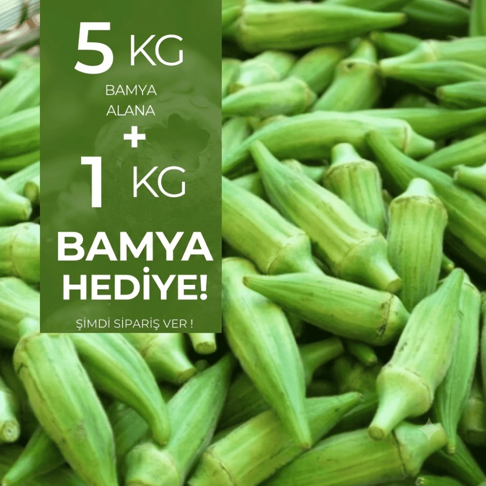 5 kg Bamya alana 1 kg HediyeSebzeler ve Yeşillikler