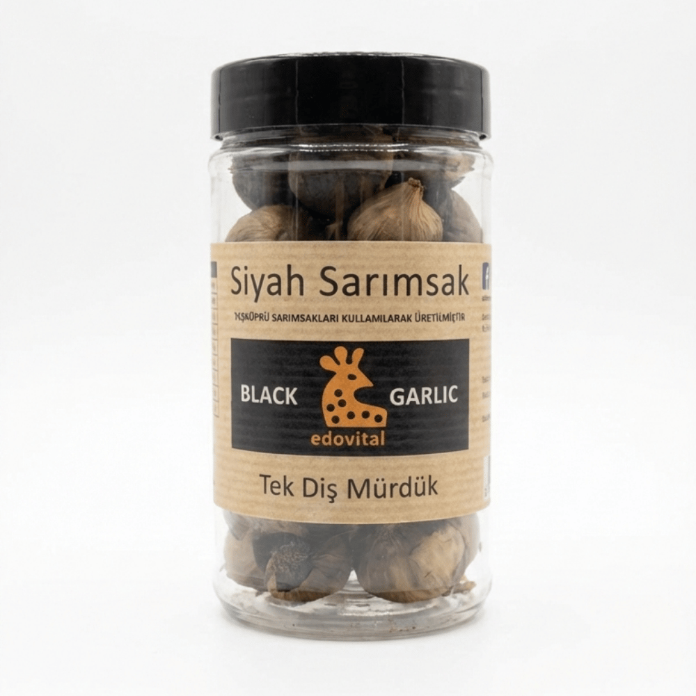Edovital Siyah Sarımsak Soyulmamış Diş 200 g.Mevsim Meyveleri