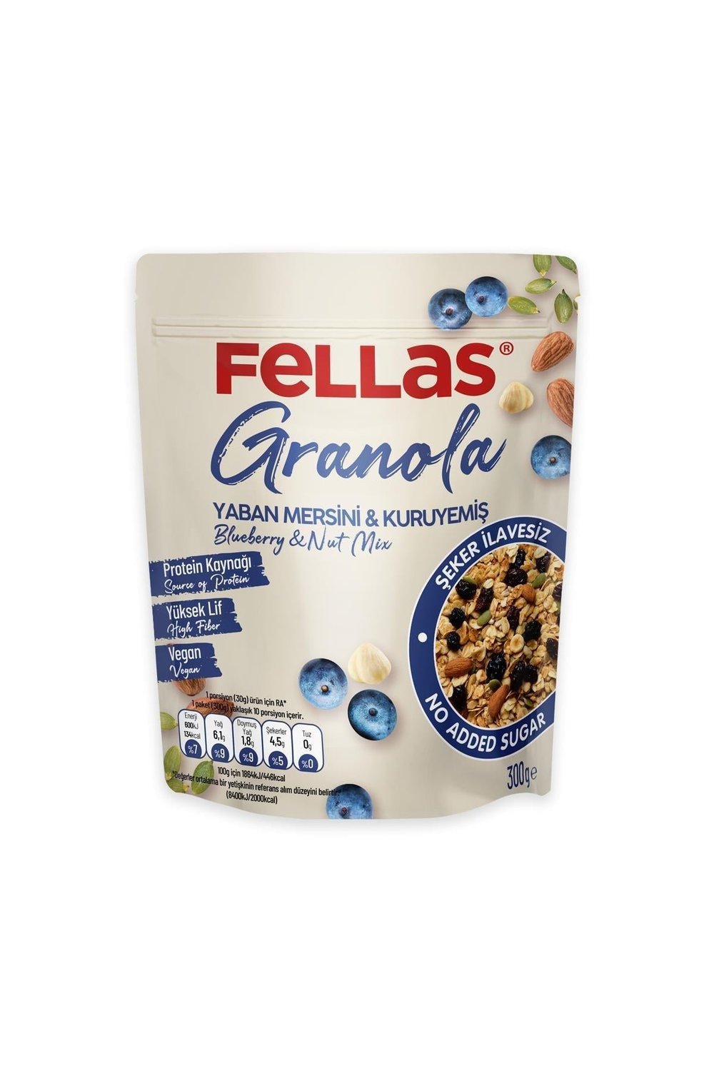 Granola - Yaban Mersinli & Kuruyemişli 300g