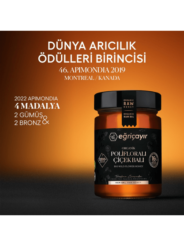 Organik Polifloralı(çok çiçekli) Bal 450gr