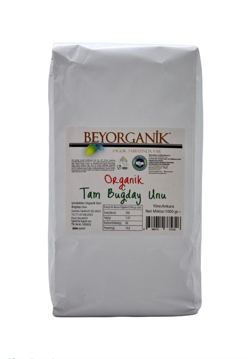 Organik Tam Buğday Unu 1kg