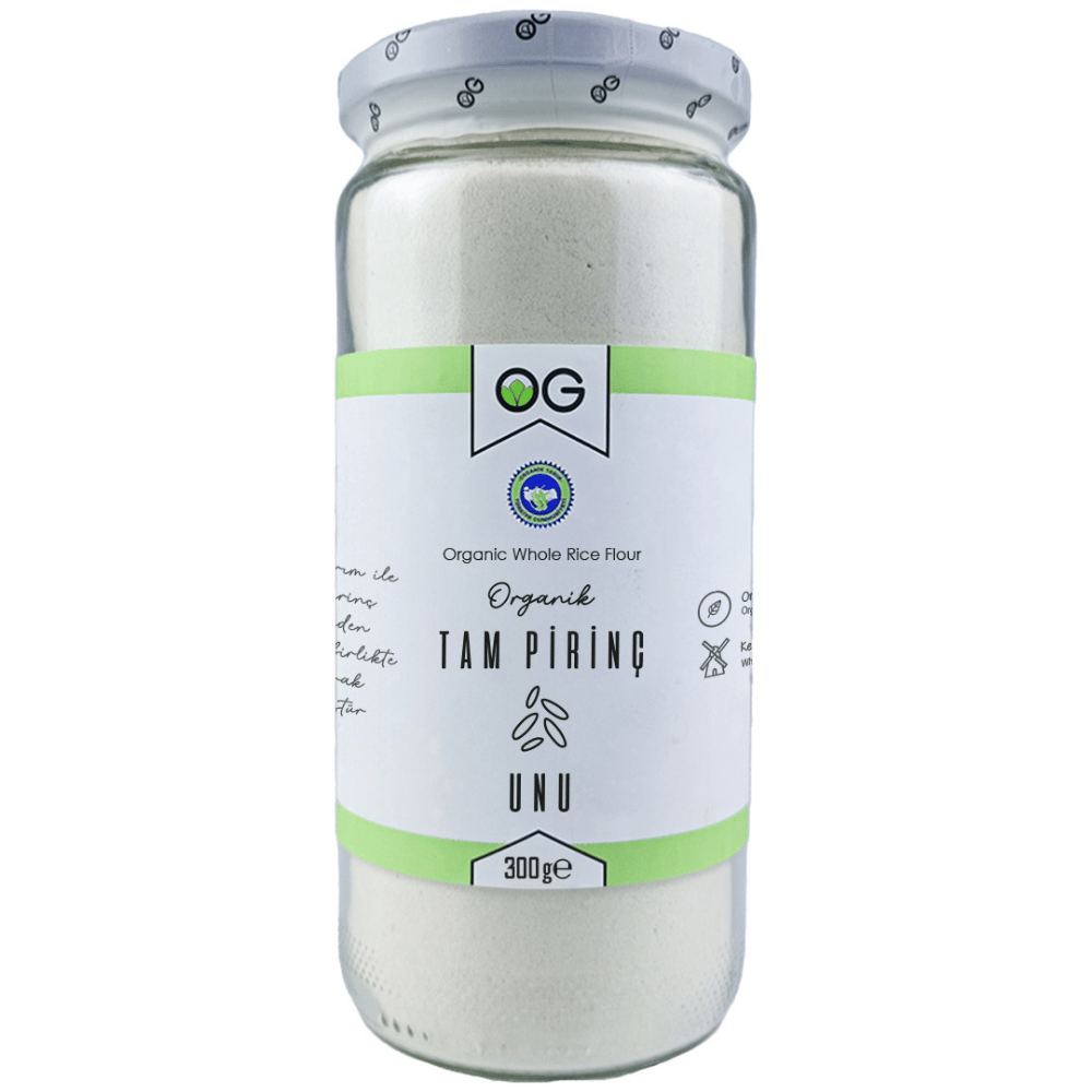 Organik Tam Pirinç Unu 300gr+6 Ay Bebek Ek Gıda