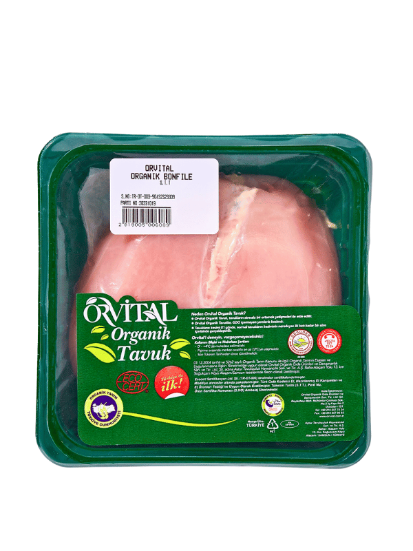Orvital Taze Kesim Organik Sertifikalı Bonfile 450gr