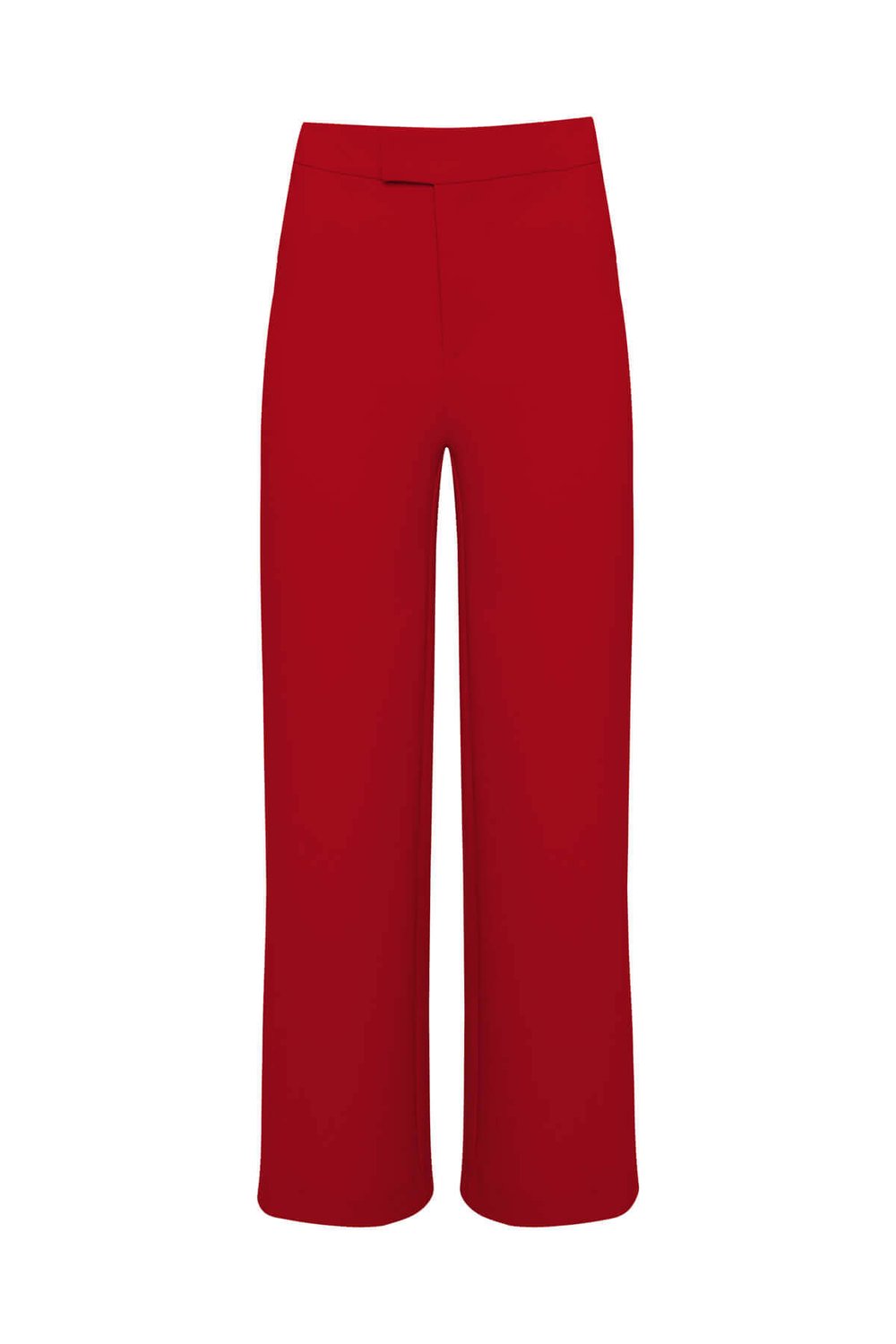 Kırmızı Yüksek Bel Culotte Pantolon