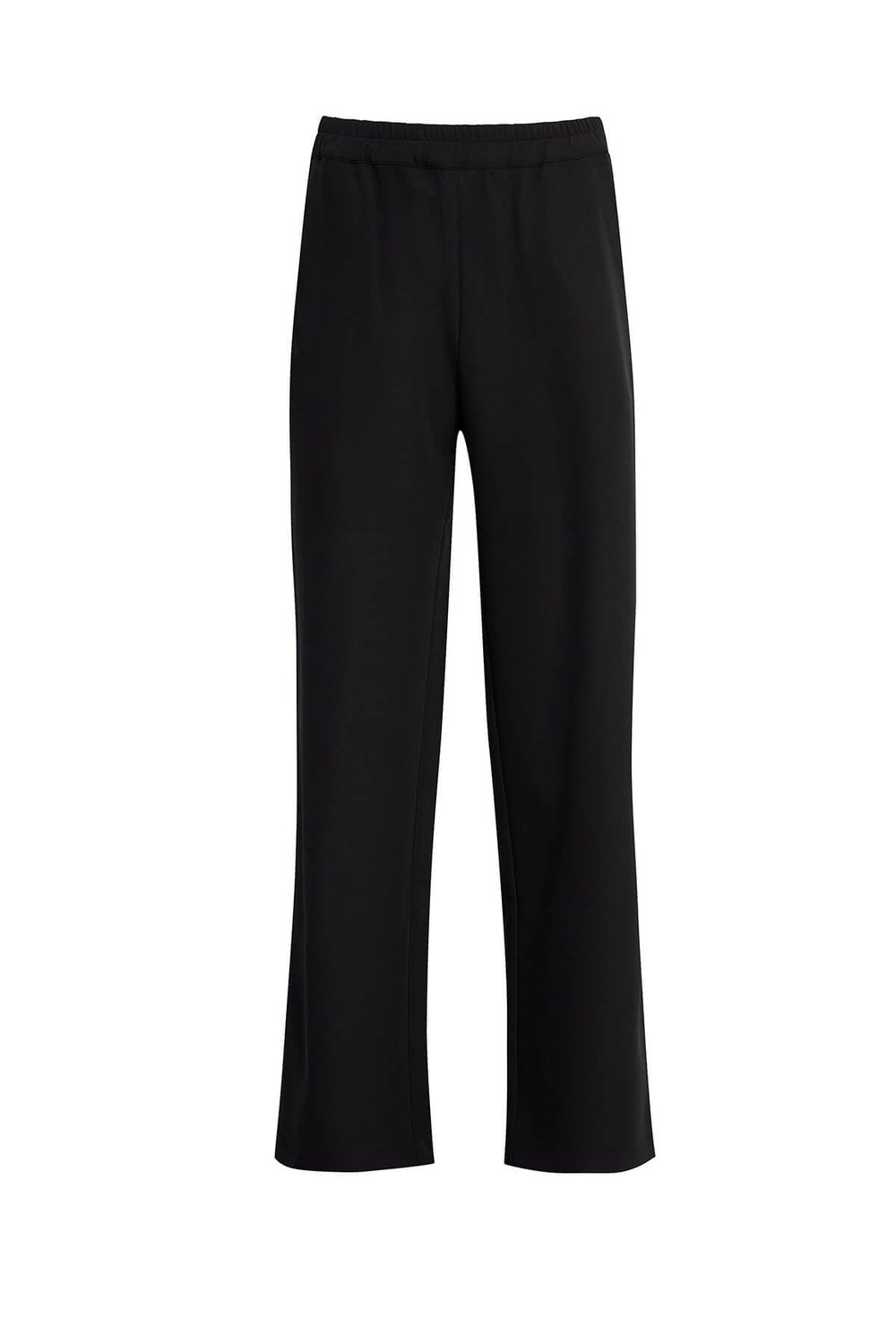 Siyah Beli Lastikli Yüksek Bel Pijama Pantolon