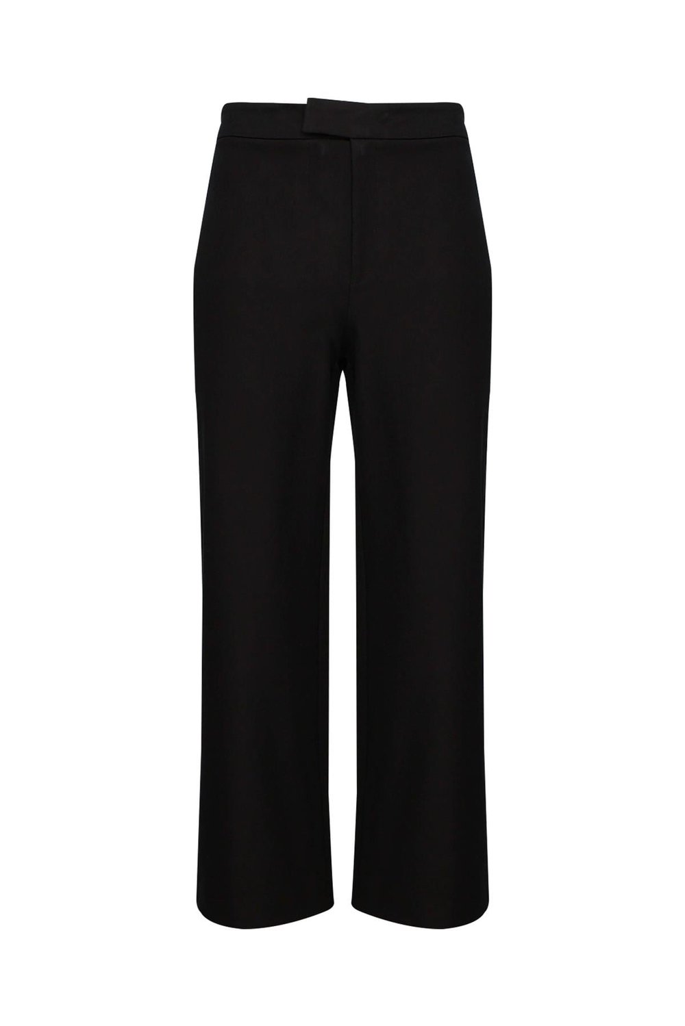 Siyah Yüksek Bel Culotte Pantolon