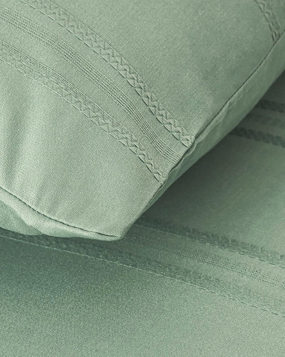   Lenjerie de pat completă pentru o persoană, Fantasy Premium Soft, bumbac, 160x220 cm/100X200 cm/ 50x70 cm, verde
