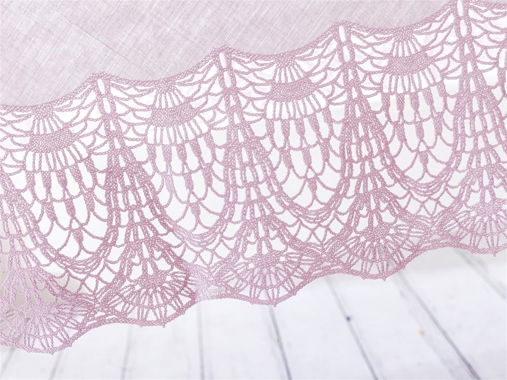 Alice  Vinil  Oval Față de Masă 152x228 cm Pink