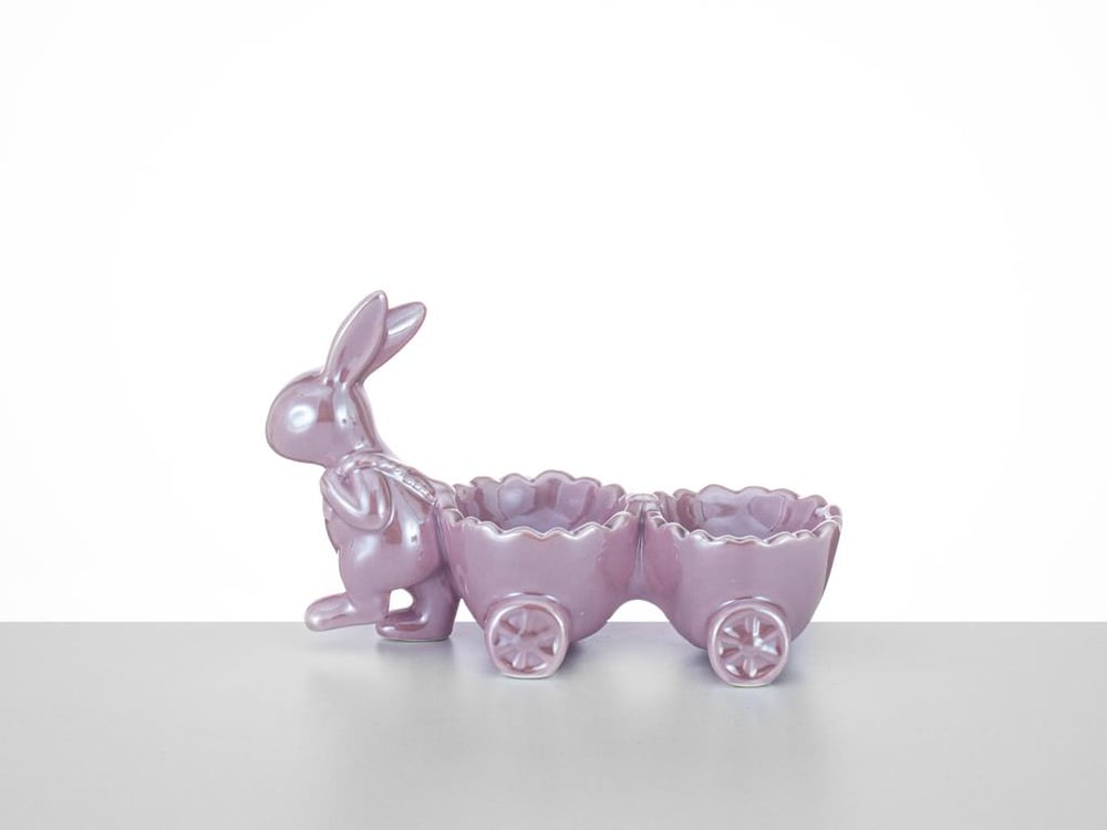 Alta Ceramică  2 compartimente  SUPORT DE OU Pink