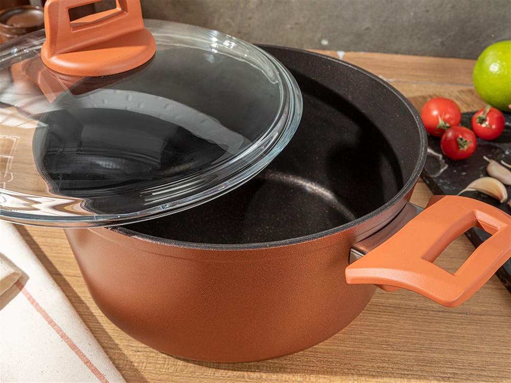 Alure Granite Deep Pan 24 cm Copper