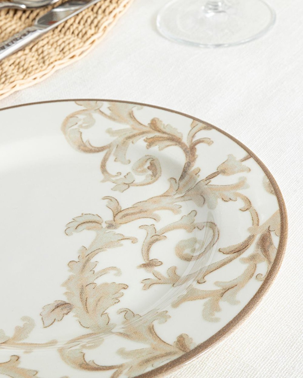 Royal Blend Porcelain Table Set 24 ParÃ§a 6 kiÅilik Beige