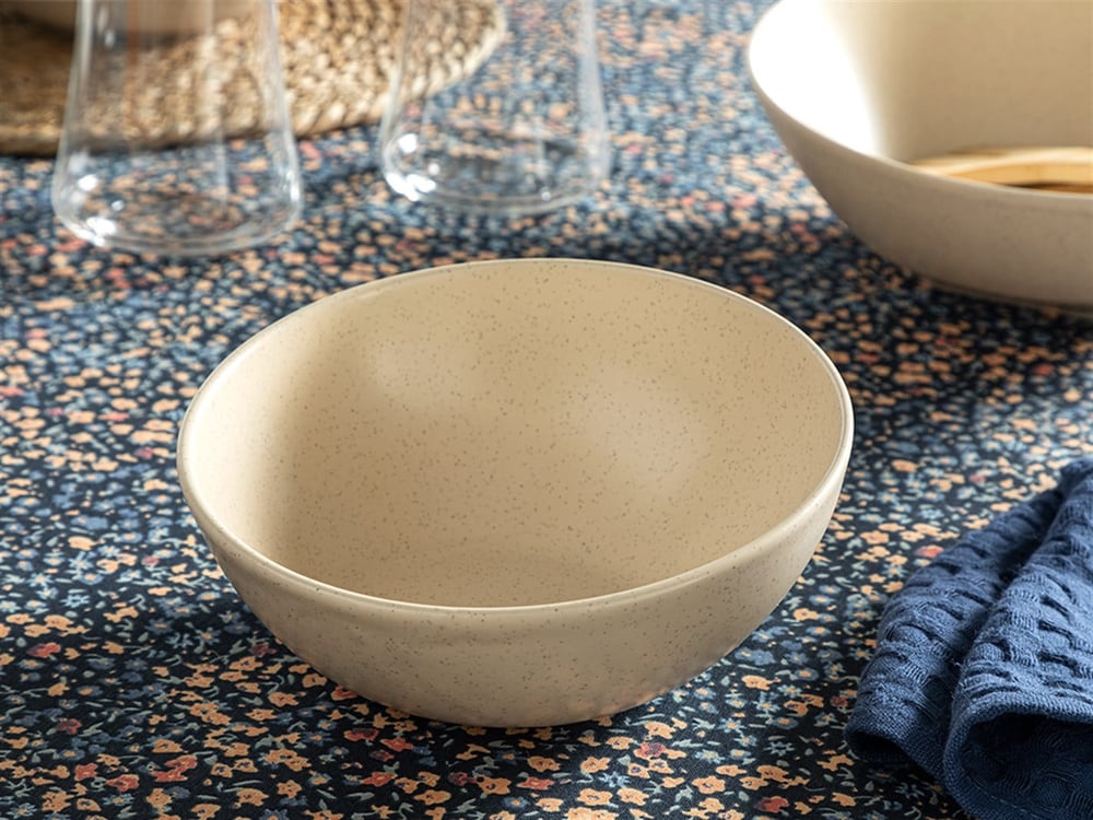 Armonia Ceramic Salad Bowl 18 cm Cream