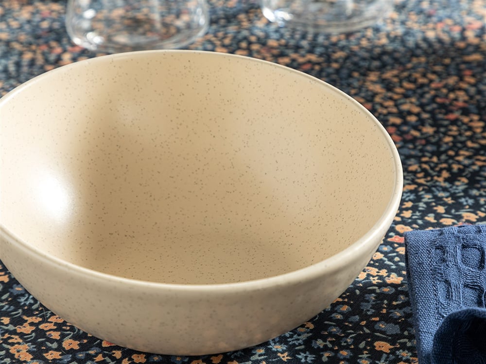 Armonia Ceramic Salad Bowl 18 cm Cream
