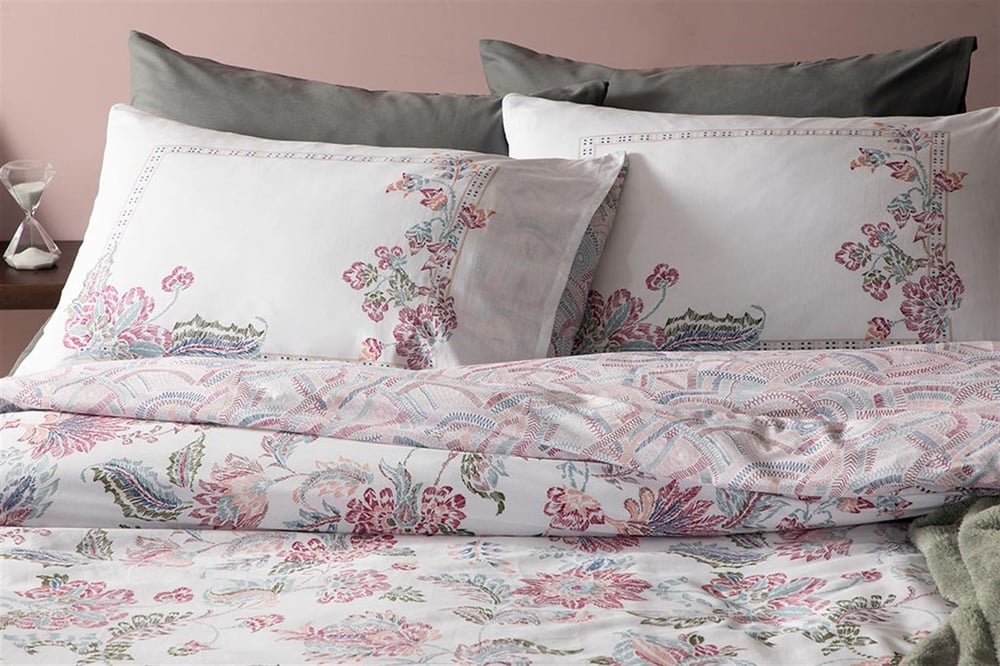 Artistic Jacobean Cu Bumbac King Size Set Lenjerie De Pat 240x220 cm mov