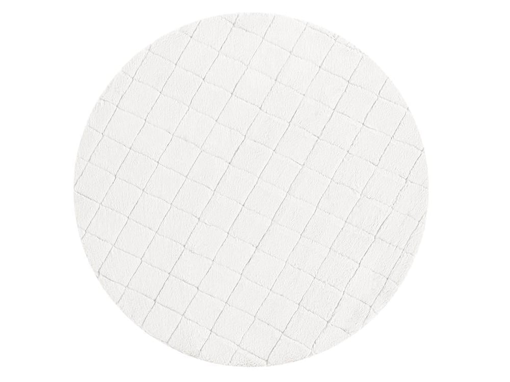 Covor imitație blană, Soft Touch, 120 cm, acril, alb