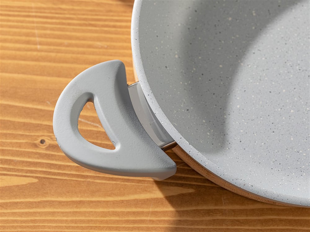 Ava Granite Shallow Frying Pan 20 cm Gray