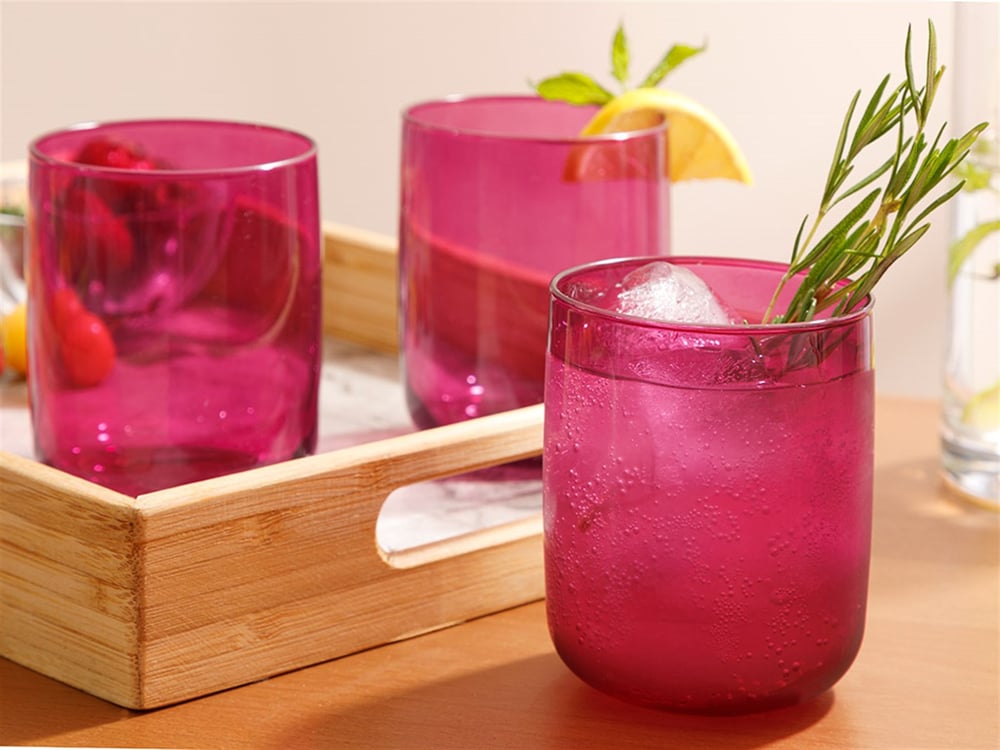 Avin Glass 3 pcs Glass 270 ml Damson