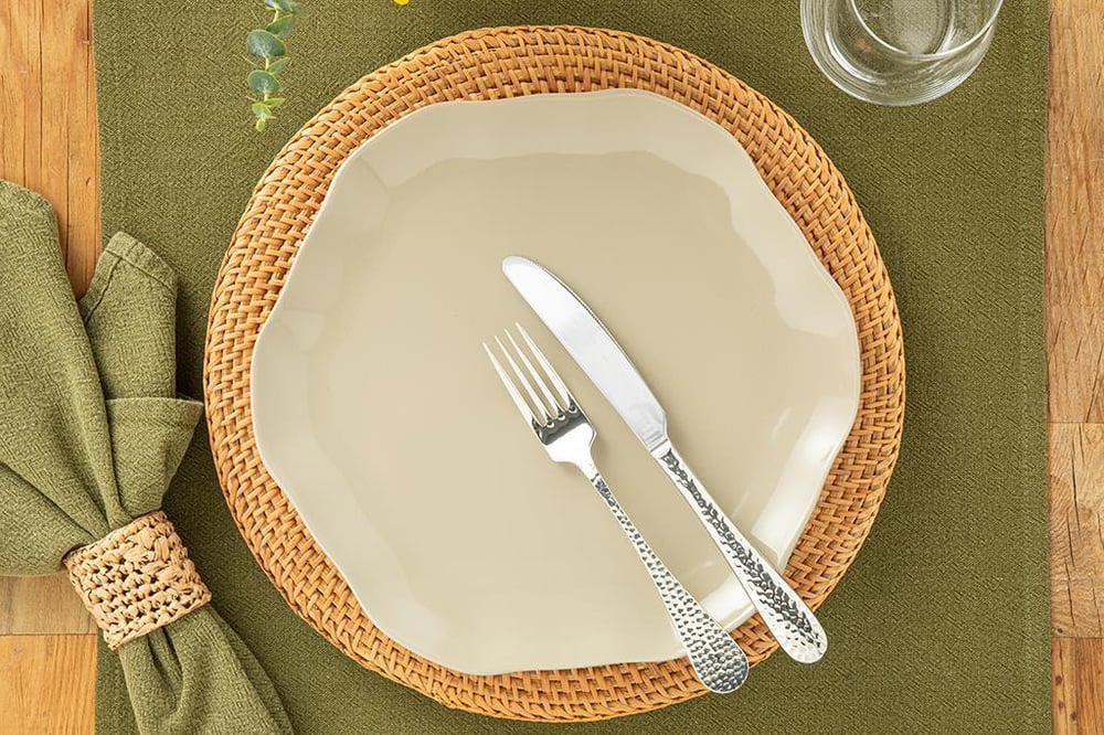 Benitta Silicone Service Plate 28 cm Stone Color