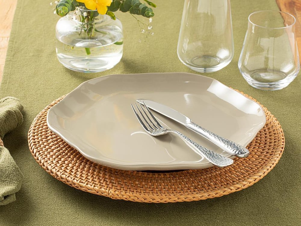 Benitta Silicone Service Plate 28 cm Stone Color