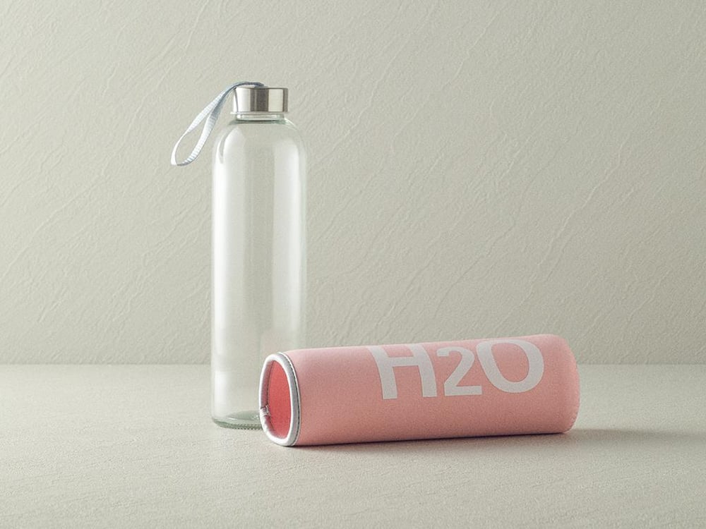 Best Bottle Sticlă Cu Husă Sticlă 750 ml Pudră