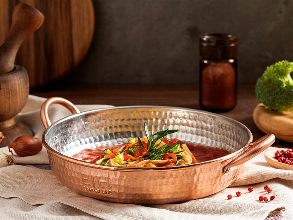Best Copper Copper wrought Shallow Frying Pan 20 cm Matte