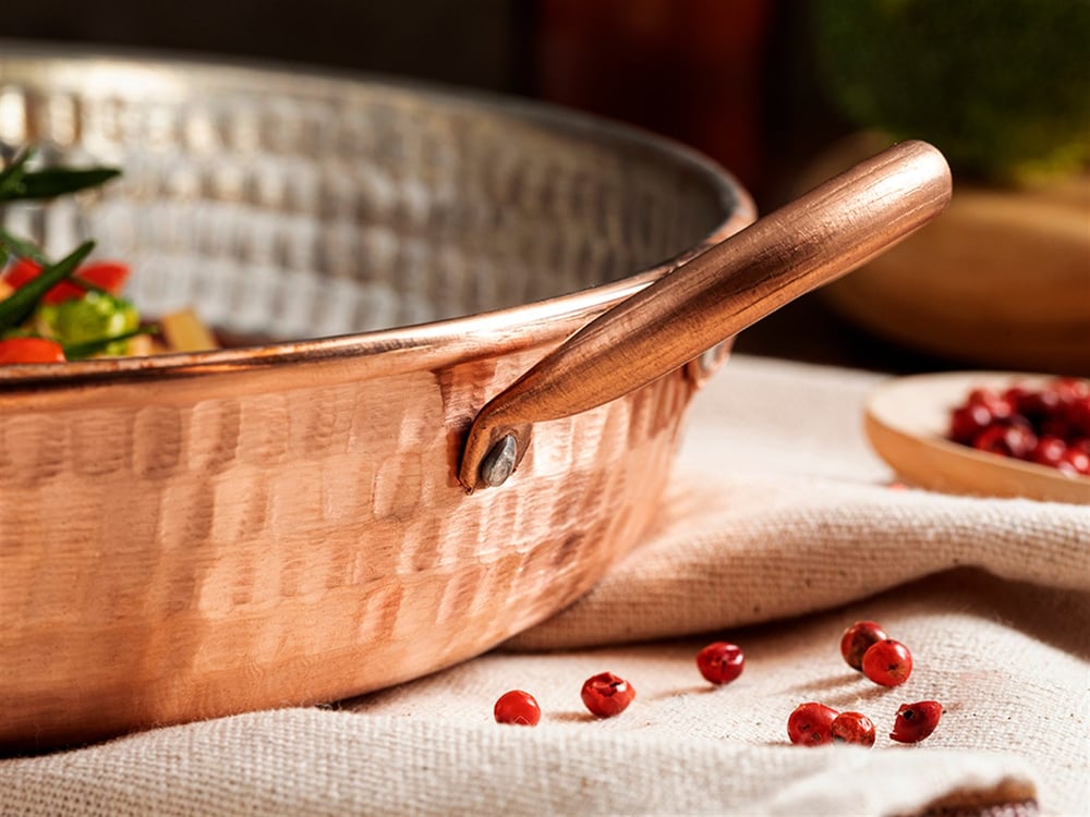 Best Copper Copper wrought Shallow Frying Pan 20 cm Matte