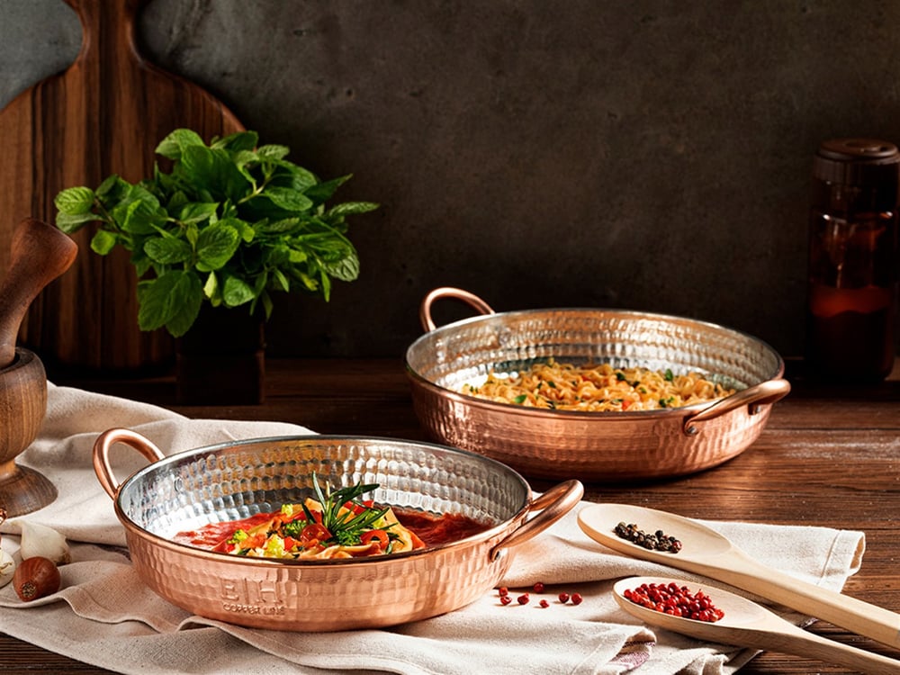 Best Copper Copper wrought Shallow Frying Pan 20 cm Matte