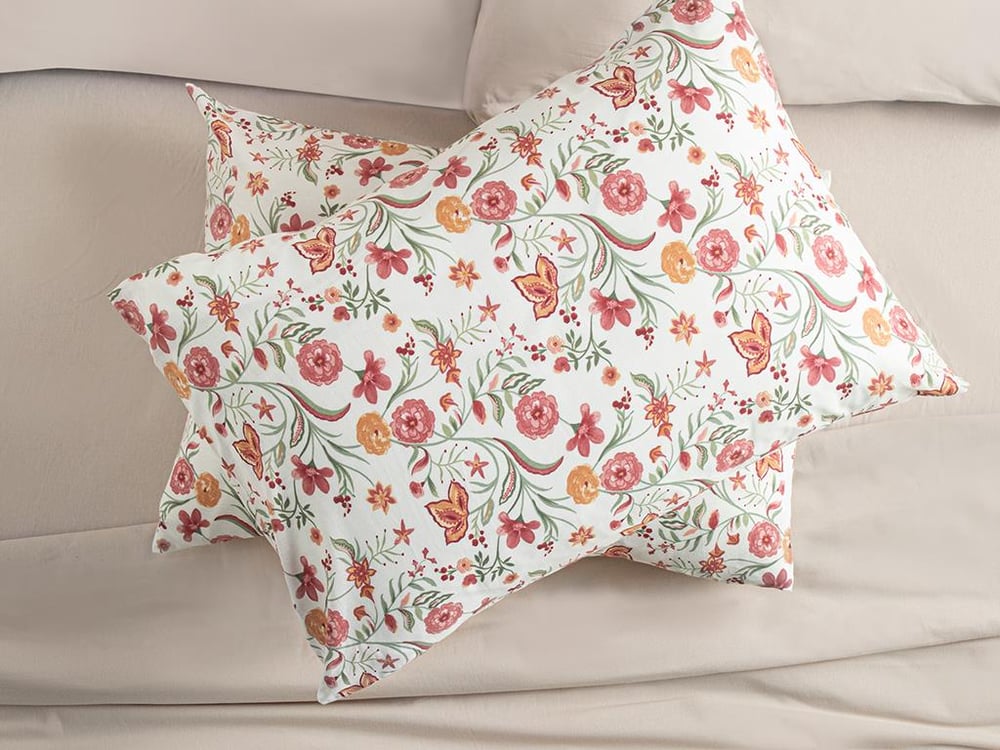 Blissful Garden Cottony 2 Set Față De Pernă 50X70 Cm Roz