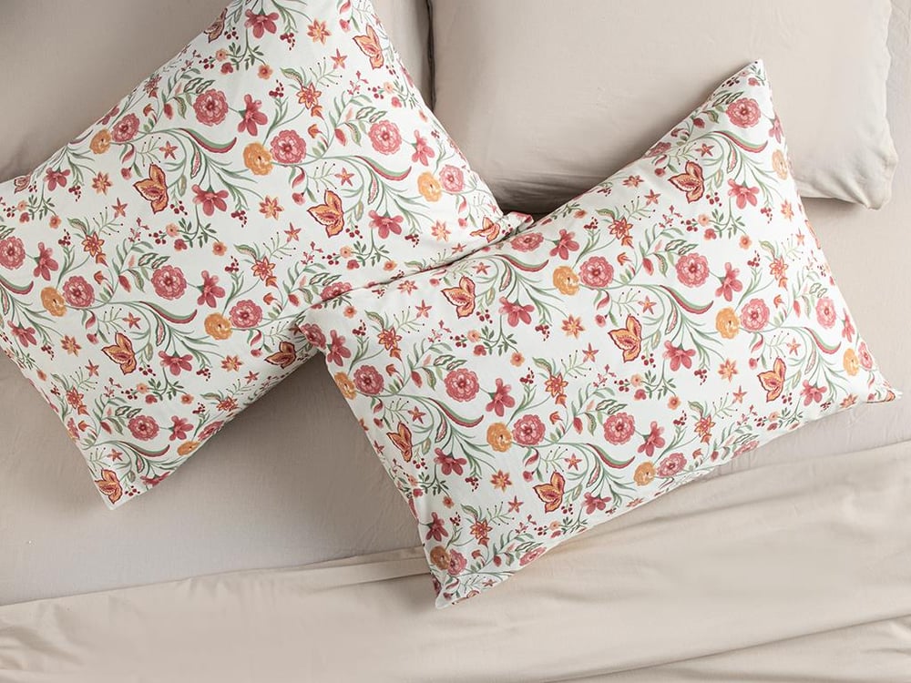 Blissful Garden Cottony 2 Set Față De Pernă 50X70 Cm Roz