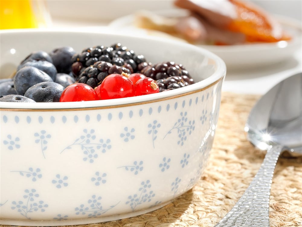 Bloom New Bone Bowl 12 cm White - Blue