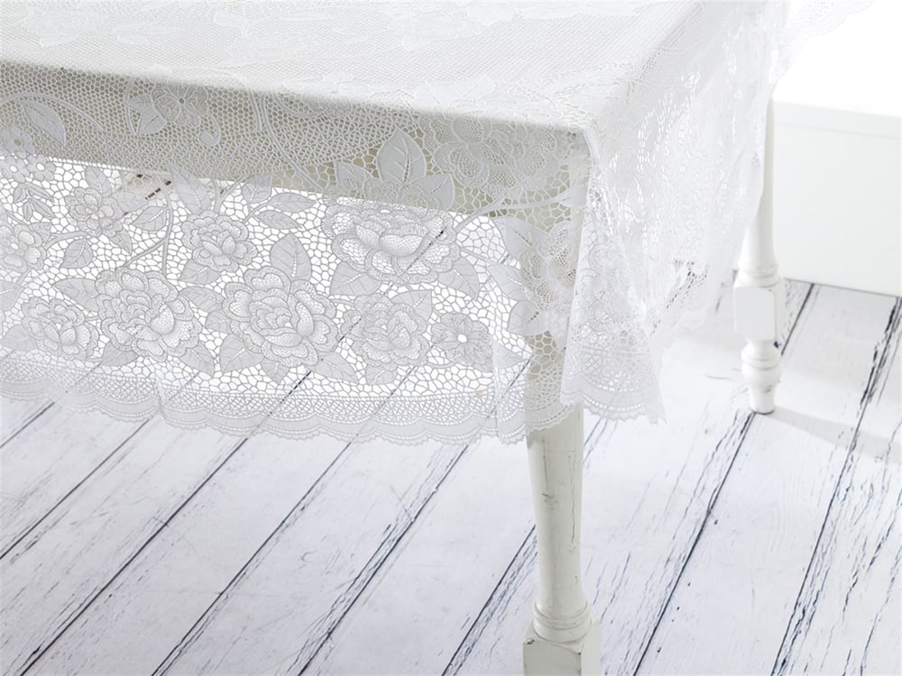 bomboane  Vinil  Oval Față de Masă 152x228 cm White