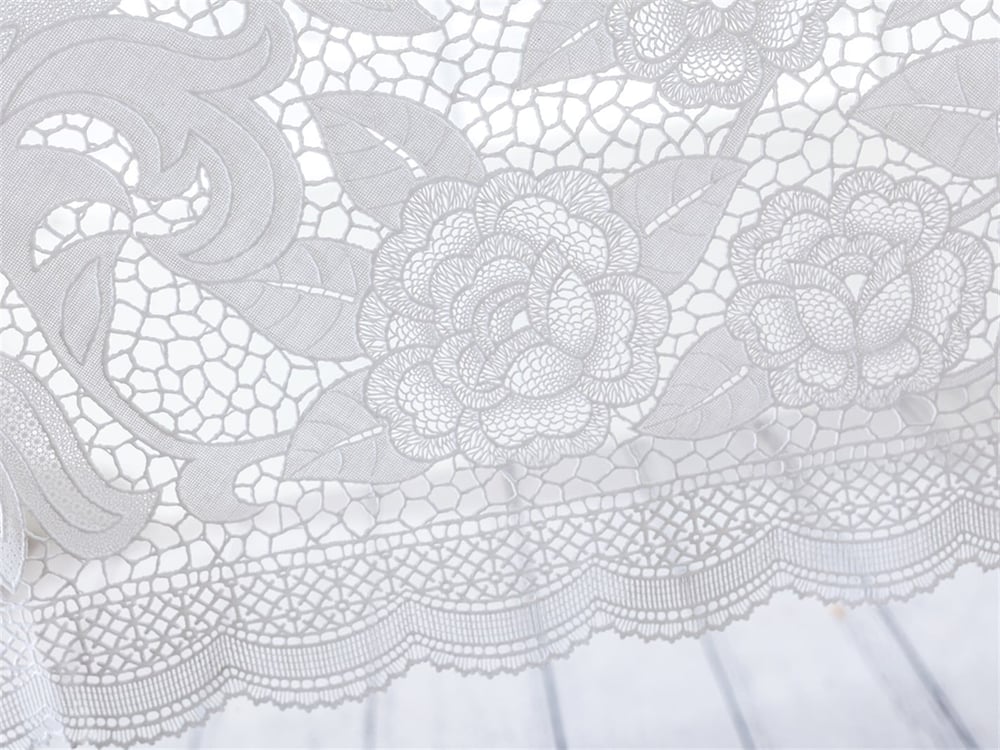 bomboane  Vinil  Oval Față de Masă 152x228 cm White
