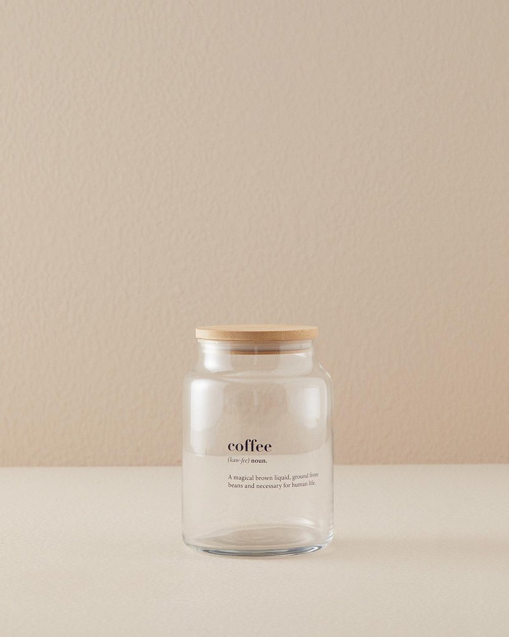 Coffee Glass Jar 890 ml Transparent